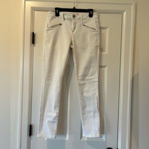 CAbi White Curvy Skinny Jeans